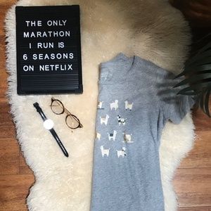 J. Crew Llama T-shirt